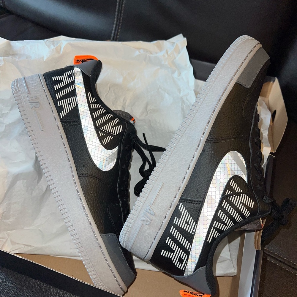 Nike Black and Gray Sneakers with White Accents